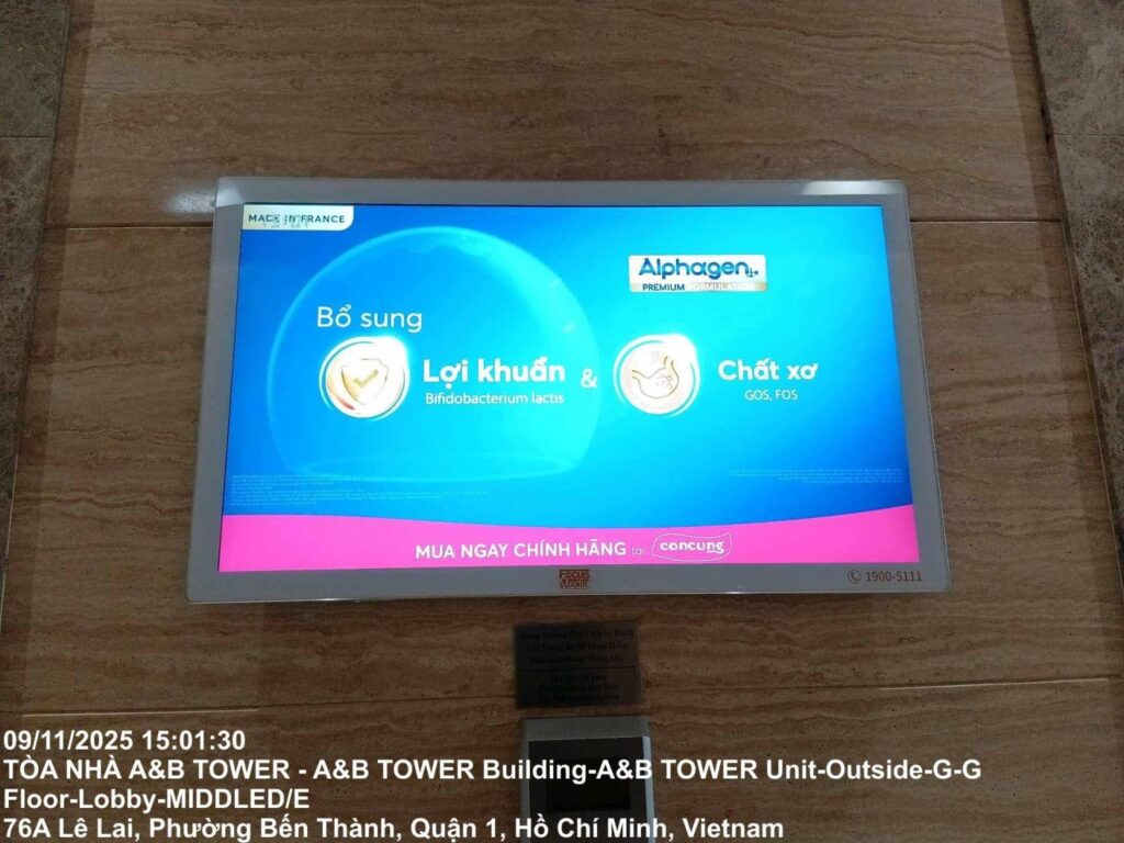 Quảng cáo LCD thang máy chung cư tại TpHCM