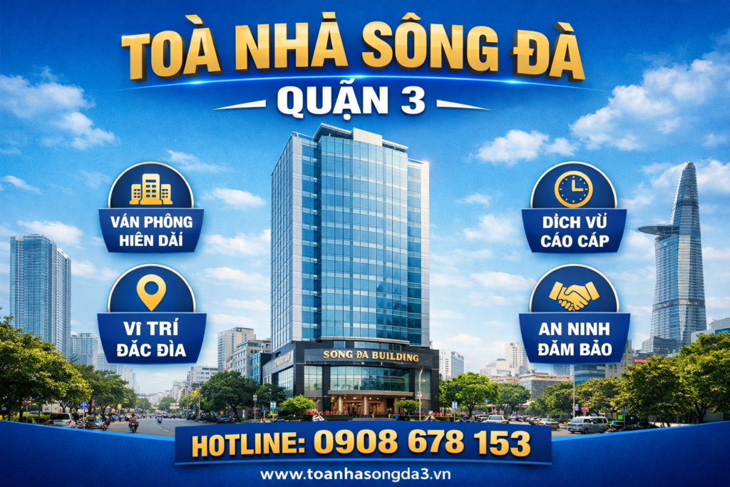 quảng cáo dán poster thang máy tòa nhà Toà Nhà Sông Đà QUẬN 3