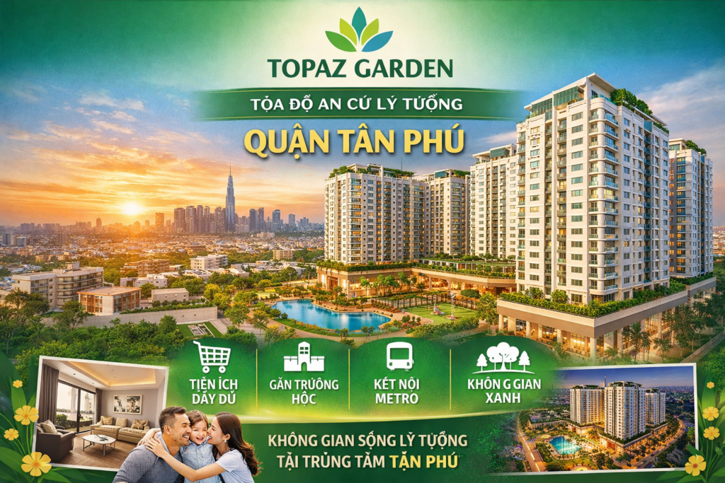 Quảng cáo dán poster thang máy tòa nhà Topaz Garden QUẬN TÂN PHÚ