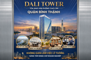 Quảng cáo dán poster thang máy tòa nhà Dali Tower QUẬN BÌNH THẠNH