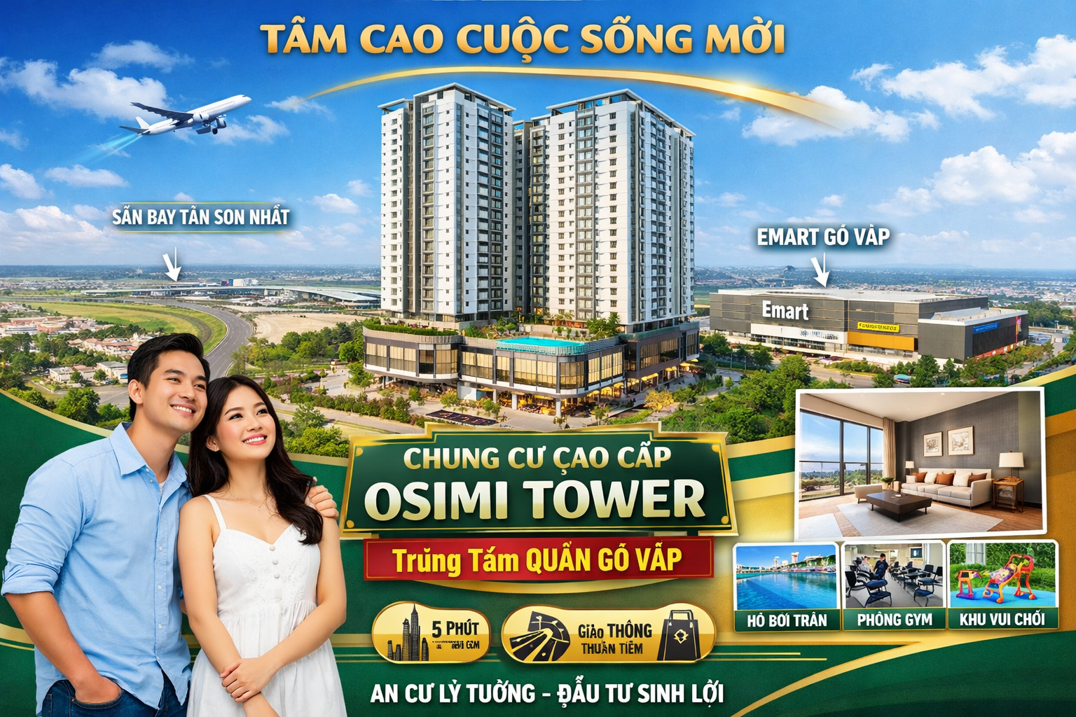 Quảng cáo dán poster thang máy tòa nhà Osimi QUẬN GÒ VẤP