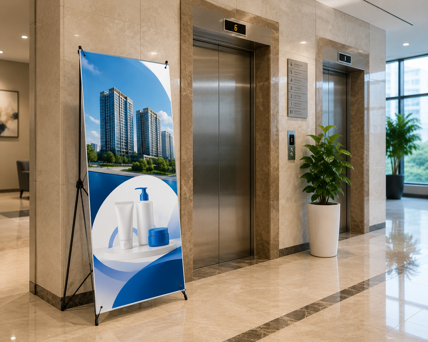 Quảng cáo standee là gì trong tòa nhà