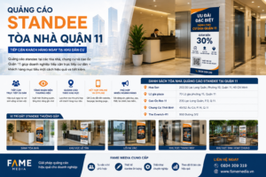 Quảng cáo standee tòa nhà Quận 11