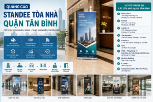Quảng cáo standee tòa nhà Quận Tân Bình