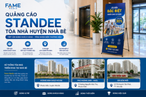 Quảng cáo standee tòa nhà huyện Nhà Bè