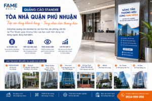 Quảng cáo standee tòa nhà quận Phú Nhuận