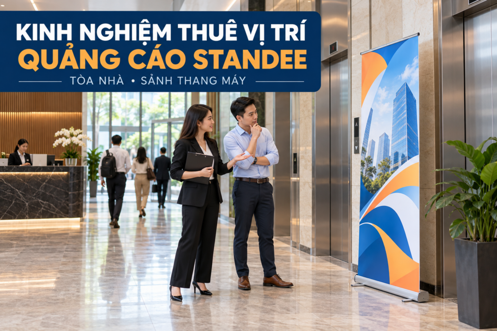 Kinh nghiệm thuê vị trí quảng cáo Standee