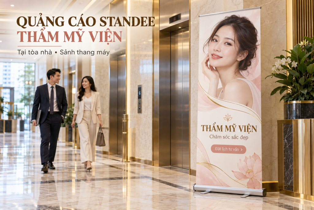 Quảng cáo Standee thẩm mỹ viện