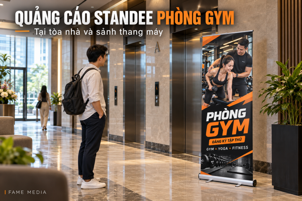 Quảng cáo Standee phòng gym