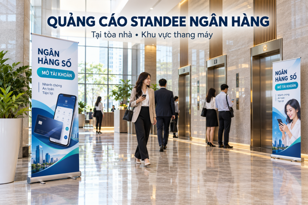 Quảng cáo Standee ngân hàng