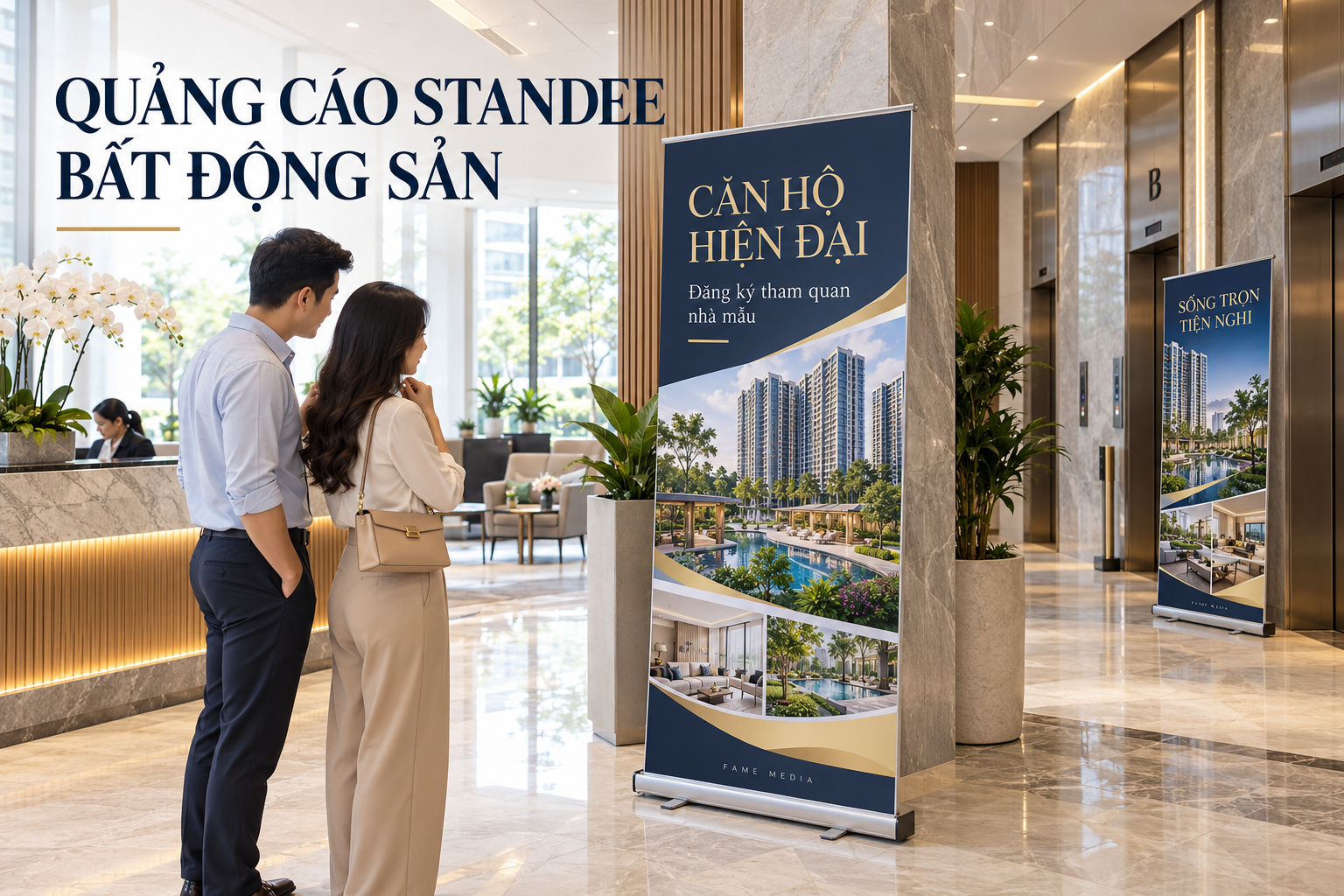 Quảng cáo Standee bất động sản