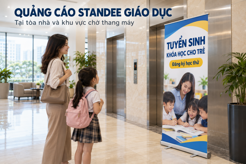 Quảng cáo standee giáo dục